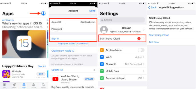 how to sign out of iCloud