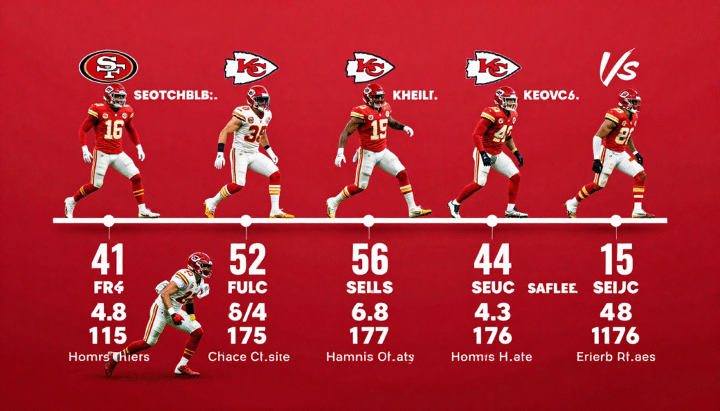 49ers vs kansas city chiefs match player stats